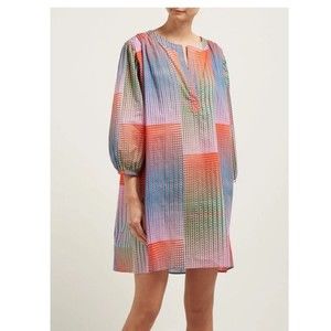 SALONI Dress Women’s 12 Multicolor Geometric Babydoll Cotton Designer Mini Basic